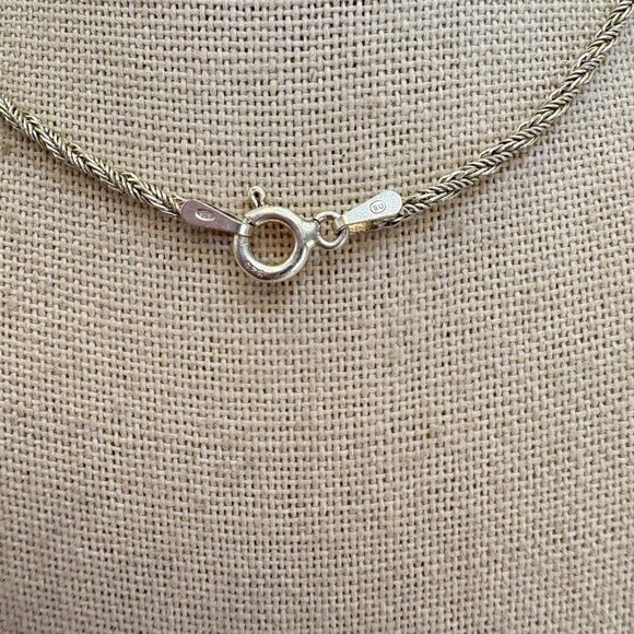 Sterling Silver 925 Elephant Three Dimensional Pendant Necklace Size 24" Length - Picture 8 of 14